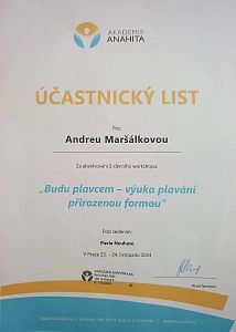 Workshop: Budu plavcem – výuka plavání přirozenou formou
